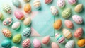 Stylish Abstract Easter Egg Design Perfect LeftAligned Space for Easter Branding and Marketing Materials Royalty Free Stock Photo