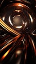 Stylish abstract with metal reflections and dark tones