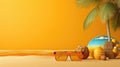 stylish advertising background for a beach party - stock concepts