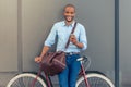 Stylish Afro American businessman