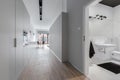 Stylish apartment corridor and bathroom Royalty Free Stock Photo