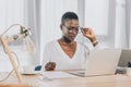 stylish attractive african american businesswoman