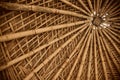 Stylish bamboo made ceiling decoration photo