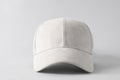 Stylish baseball cap on light grey background, closeup. Mockup for design Royalty Free Stock Photo