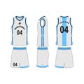 Basketball jersey set template collection.