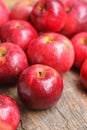 Beautiful mature and fresh red apples Royalty Free Stock Photo