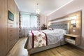 Stylish bedroom interior design Royalty Free Stock Photo