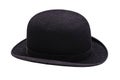 A stylish black bowler hat Royalty Free Stock Photo