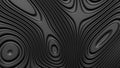 Stylish black colored background with flowing lines. Abstract topographic map contour background. Black stripe pattern background. Royalty Free Stock Photo