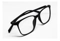 Stylish Black frame glasses isolated on white background Royalty Free Stock Photo