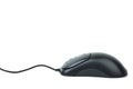 Stylish black optical computer mouse Royalty Free Stock Photo