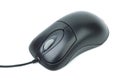 Stylish black optical mouse Royalty Free Stock Photo