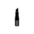 Stylish black and white lipstick flat icon with vector file