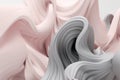Modern Minimalist Waves in Gray and Blush Pink: 3D Render and Industrial Design with Unreal Engine 5