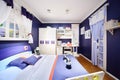 Stylish blue bedroom for boy