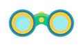 Stylish blue binoculars icon, representing observation, adventure, and focus, vector design Generative AI Royalty Free Stock Photo
