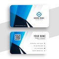 Stylish blue business card for contact Royalty Free Stock Photo