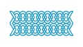 Stylish Blue Chain Link Interlocking Pattern, vector design Generative AI Royalty Free Stock Photo