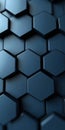 Stylish Blue Hexagon Pattern Background with Abstract Geometric Shapes for Minimalist Design Use Royalty Free Stock Photo