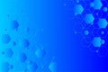 Stylish blue hexagonal abstract background