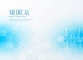 Stylish blue medical concept background