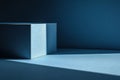 Abstract Blue Rectangular Shadow Overlay: Modern Geometric Design Element. Perfect for graphic design, website