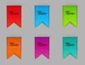 Stylish bookmarks. Vector Royalty Free Stock Photo