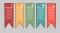 Stylish bookmarks. Vector Royalty Free Stock Photo