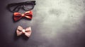 Stylish bow ties and elegant spectacles, capturing the essence of Father\'s Day