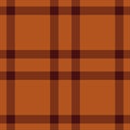 Stylish brown and dark brown plaid pattern. Perfect for fallthemed designs, textiles, website backgrounds, or packaging. Clean, Royalty Free Stock Photo