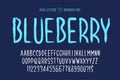 Stylish brush painted an uppercase vector dual letters