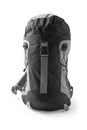 Stylish capacious backpack. Camping equipment Royalty Free Stock Photo