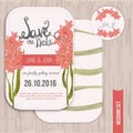 Stylish cards collection with floral background.Perfect for save the date, mothers day, baby shower,valentines day, birthday card Royalty Free Stock Photo