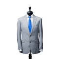 Stylish casual men`s suit on a wooden mannequin Royalty Free Stock Photo