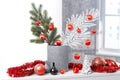 Stylish christmas decoration Royalty Free Stock Photo
