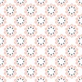 Stylish circle geometric on stripe polka dots monotone on white background seamless pattern vector for fashion fabric and prints