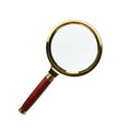 Stylish classic magnifying glass isolated