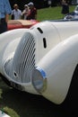 Stylish classic 1930s italian sports car detail Royalty Free Stock Photo