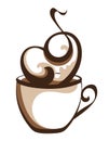 Stylish coffee illustration