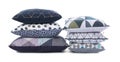 Stylish colorful pillows Royalty Free Stock Photo