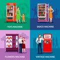 Stylish Colorful Vending Machines