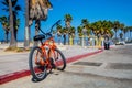 Stylish cool beach bike located at Venice Beach in Los Angeles