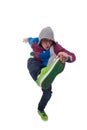 Stylish and cool breakdance style dancer Royalty Free Stock Photo