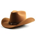stylish cowboy hat isolated on white background Royalty Free Stock Photo