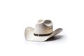 stylish cowboy hat on a white background. western culture. Generative AI