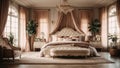 Stylish and cozy bedroom design Royalty Free Stock Photo