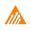 Stylish Creative Abstract Arrow logo vector icon template