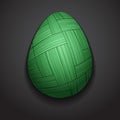 Stylish creative knite easter egg logo, Logo mock up template.