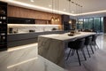 Stylish culinary space A glimpse into a modern kitchen a perfect blend of form and function