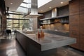 Stylish culinary space A glimpse into a modern kitchen a perfect blend of form and function